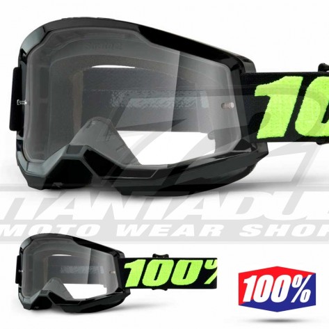 100% Maschera THE RACECRAFT Derestricted - Lente Trasparente