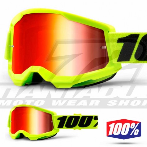 100% Maschera THE RACECRAFT Derestricted - Lente Trasparente