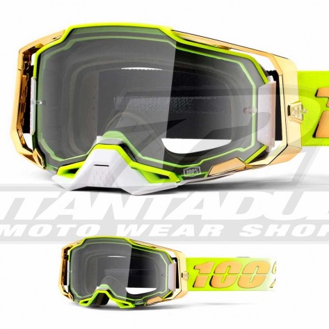 100% Maschera THE RACECRAFT Derestricted - Lente Trasparente