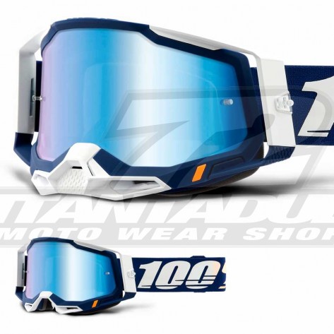 100% Maschera THE RACECRAFT Derestricted - Lente Trasparente