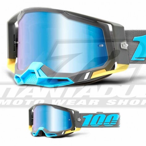 100% Maschera THE RACECRAFT Derestricted - Lente Trasparente