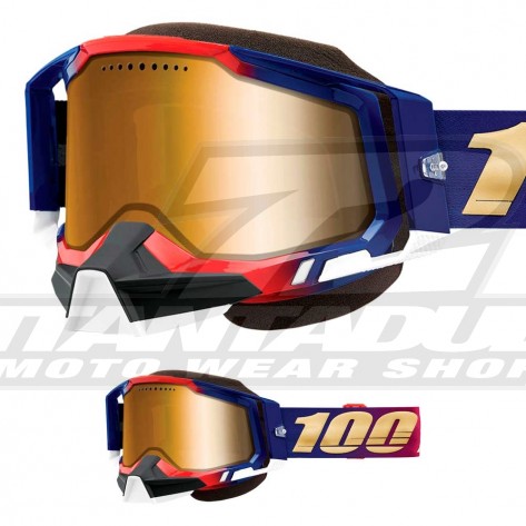 100% Maschera THE RACECRAFT Derestricted - Lente Trasparente