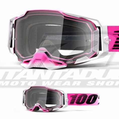 100% Maschera THE RACECRAFT Derestricted - Lente Trasparente