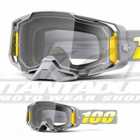 100% Maschera THE RACECRAFT Derestricted - Lente Trasparente