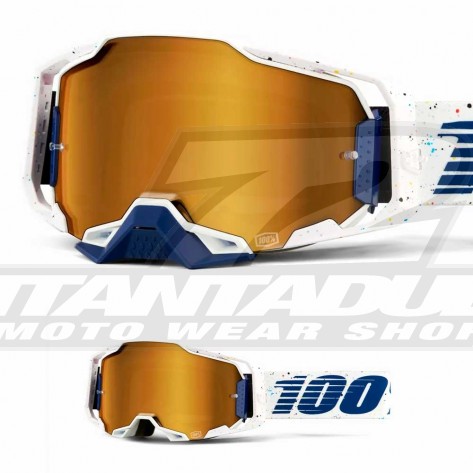 Maschera Cross 100% ARMEGA Koropi - Lente Argento Specchio - Offerta Online