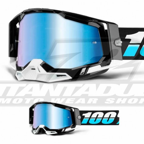 Maschera Cross 100% RACECRAFT2 Arsham - Lente Argento Specchio - Offerta Online