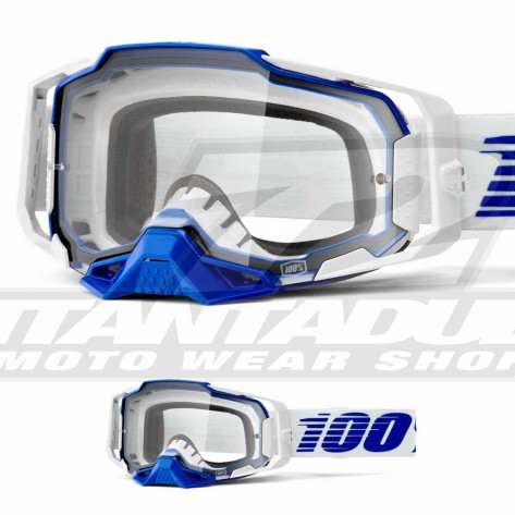 100% Maschera THE RACECRAFT Derestricted - Lente Trasparente