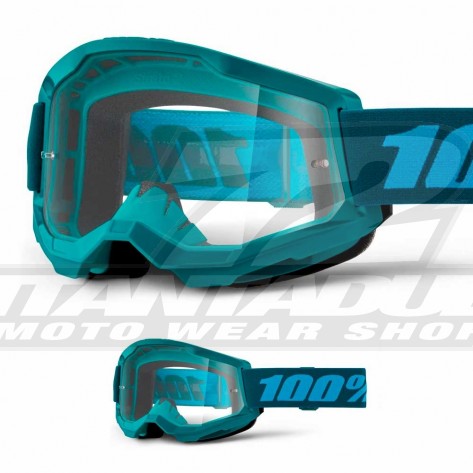 100% Maschera THE RACECRAFT Derestricted - Lente Trasparente