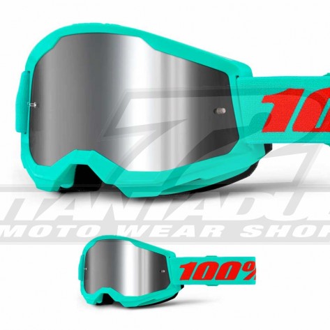 100% Maschera THE RACECRAFT Derestricted - Lente Trasparente