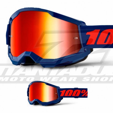 100% Maschera THE RACECRAFT Derestricted - Lente Trasparente