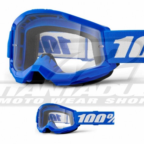 100% Maschera THE RACECRAFT Derestricted - Lente Trasparente