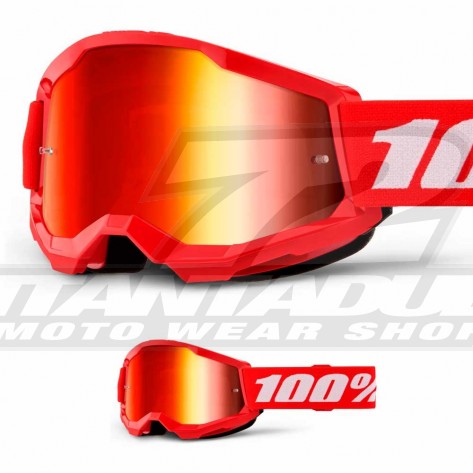 100% Maschera THE RACECRAFT Derestricted - Lente Trasparente