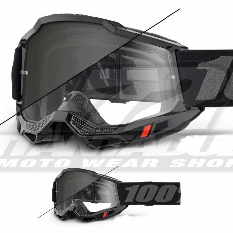 100% Maschera THE ACCURI Zest - Lente Trasparente