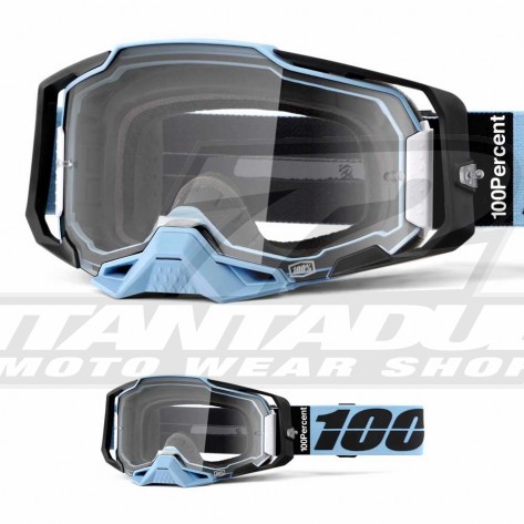 100% Maschera THE RACECRAFT Derestricted - Lente Trasparente