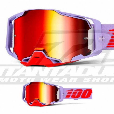 Maschera Cross 100% ARMEGA Koropi - Lente Argento Specchio - Offerta Online