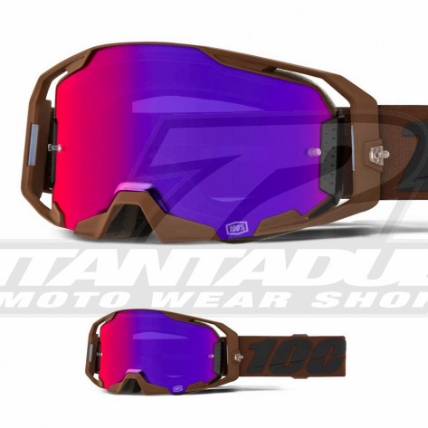 Maschera Cross 100% ARMEGA Koropi - Lente Argento Specchio - Offerta Online