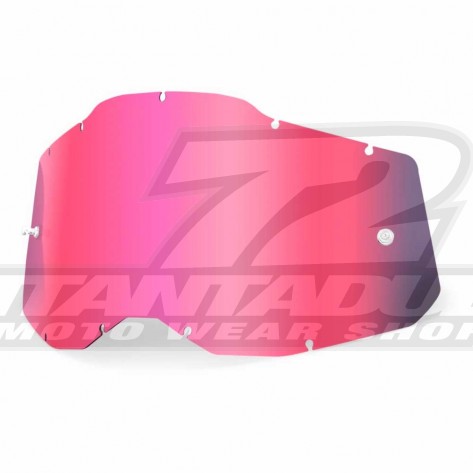 Lente Ricambio Maschere Cross 100% Youth Generation 2 - Rosa Specchio - Offerta Online