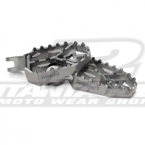 Akrapovic Adventure Footpeg Set - Titanium - F-D12T1