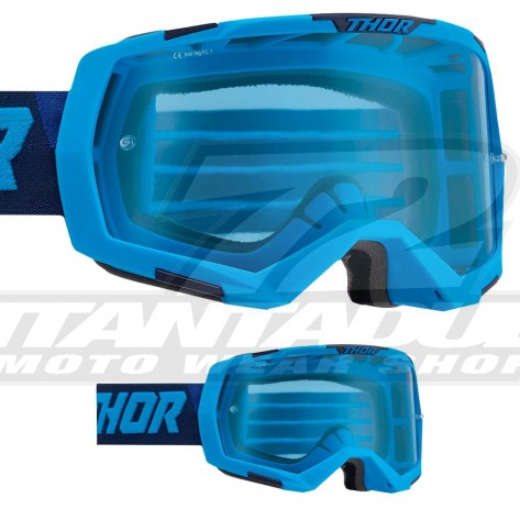 100% Maschera THE ACCURI Acidulous Cyan - Lente Blu Specchio