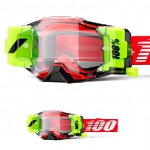 100% Maschera THE RACECRAFT Derestricted - Lente Trasparente