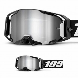 Maschera Cross 100% ARMEGA Koropi - Lente Argento Specchio - Offerta Online