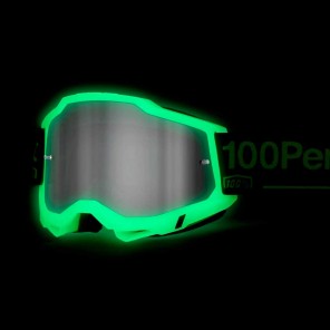 100% ACCURI 2 Glow Goggle - Mirror Silver Lens