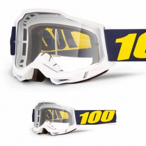 Maschera Cross 100% ACCURI2 Dunder - Lente Trasparente - Offerta Online