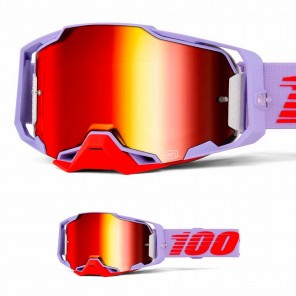 Maschera Cross 100% ARMEGA Koropi - Lente Argento Specchio - Offerta Online