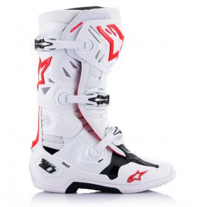Alpinestars TECH 10 SUPERVENTED Boots - White Bright Red