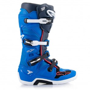 Alpinestars TECH 7 Boots - Alpine Blu Night Navy Bright Red