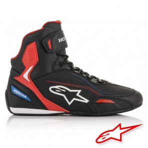 Alpinestars HONDA FASTER-3 Shoes - Black Red Blue