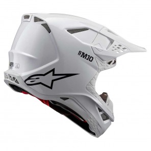 Alpinestars SUPERTECH M10 SOLID Helmet - White Glossy