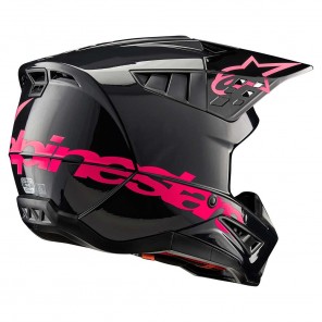Alpinestars SM5 CORP Helmet - Black Diva Pink Glossy