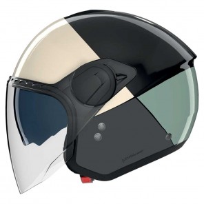 Nolan N20-2 VISOR Blocco 354 Helmet - Black Ivory Grey Green Anthracite
