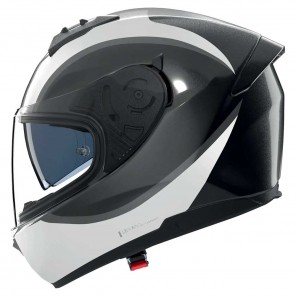 Nolan N60-6 Bifase 350 Helmet - Black White Grey