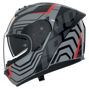 Nolan N60-6 Eclettico 351 Helmet - Black Grey Red