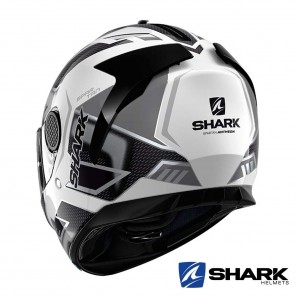 Shark SPARTAN Antheon Helmet - White Silver Black