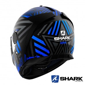 Shark SPARTAN Kobrak Mat Helmet - Black Blue