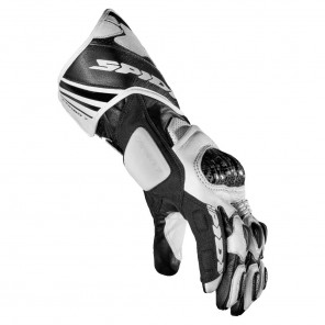 Spidi CARBO 7 Leather Gloves - Black White