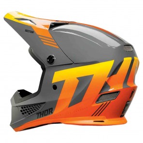 Thor SECTOR 2 CARVE Helmet - Charcoal Orange