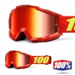 100% THE ACCURI Saarinen Goggles - Red Mirror Lens
