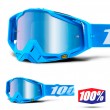 100% THE RACECRAFT Monoblock MX Goggles - Blue Mirror Lens