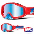 100% THE RACECRAFT Kuriakin MX Goggles - Blue Mirror Lens