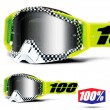 100% THE RACECRAFT Andre MX Goggles - Silver Mirror Lens