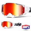 100% ARMEGA Lightsaber MX Goggles - Red Mirror Lens