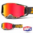 100% ARMEGA Falcon5 MX Goggles - HiPER Red Mirror Lens