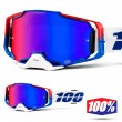 100% ARMEGA Genesis MX Goggles - HiPER Blue Red Mirror Lens