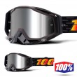100% THE RACECRAFT + Costume MX Goggles - Injected Silver Mirror Lens