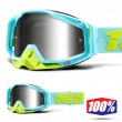 100% THE RACECRAFT Pinacles MX Goggles - Silver Mirror Lens