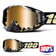 100% THE RACECRAFT Ergoflash MX Goggles - True Gold Mirror Lens